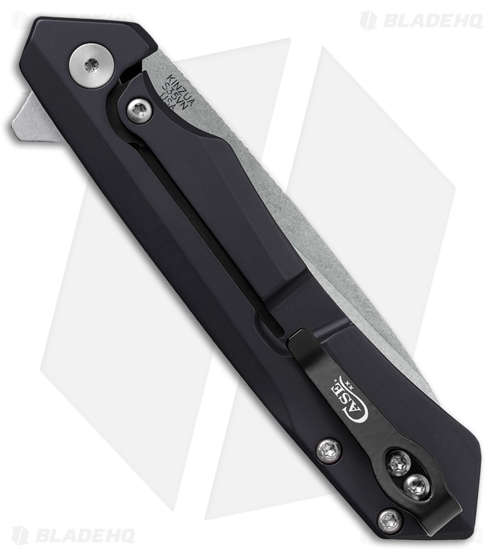 Case Cutlery Kinzua Frame Lock Knife Black/Blue Marbled CF (3.4" SW S35VN)