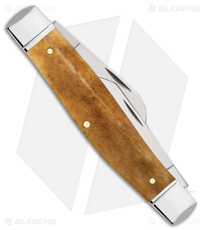 Case Knives Large Stockman Knife 4.25" Smooth Antique Bone (6375 SS)