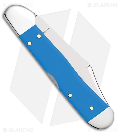 Case Cutlery Mini Trapper Light Blue Synthetic  Smooth