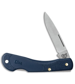 Case Cutlery Mini  Blackhorn Knife 3. 6"  Navy Blue Polymer (LT1059LSS) 02392