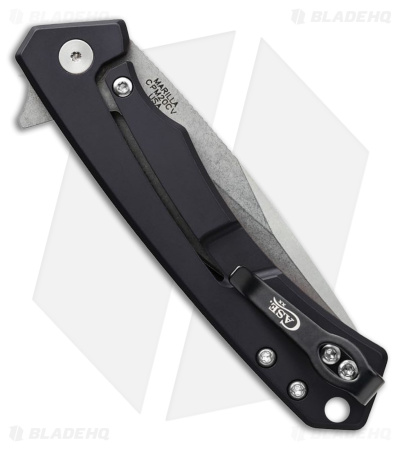 Case Knives Marilla Frame Lock Knife Black Aluminum/CF (3.4" Stonewash CPM 20CV)