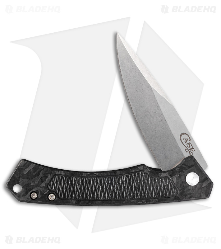 Case Cutlery Marilla Frame Lock Knife Black Marbled CF (3.4" SW S35VN)