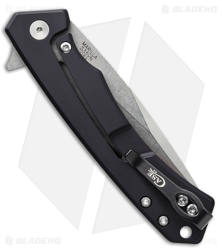 Case Cutlery Marilla Frame Lock Knife Black Marbled CF (3.4" SW S35VN)