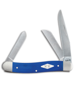 Case Knives Medium Stockman Knife 3.6" Blue G-10 (10318 SS) 16752