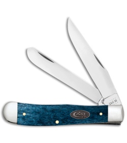 Case Cutlery Trapper Knife Mediterranean Blue Smooth Bone (3.2") 52800