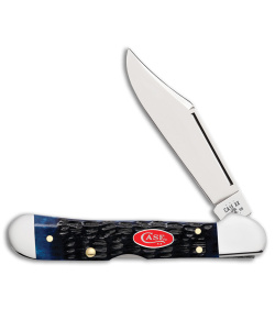 Case Mini CopperLock Knife 3.6&quot; Navy Blue Rogers Jig Bone (61749L SS) 06891 | 194389