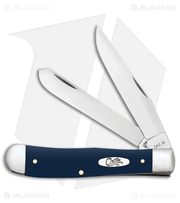 Case Cutlery Trapper Knife 3.4" Navy Blue Polymer (4254 SS) 23610