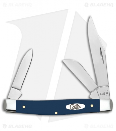 Case Cutlery Medium Stockman Knife 3.25" Navy Blue Polymer (4344 SS) 23614