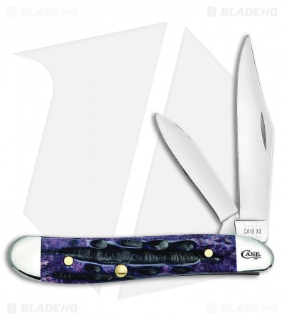 Case Cutlery Peanut Pocket Knife 2.125" Purple Bone (6220 SS)