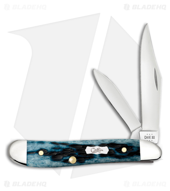 Case Cutlery Peanut Knife Mediterranean Blue Bone