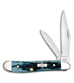 Case Cutlery Peanut Traditional Knife 2.88" Mediterranean Blue Bone (6220 SS)