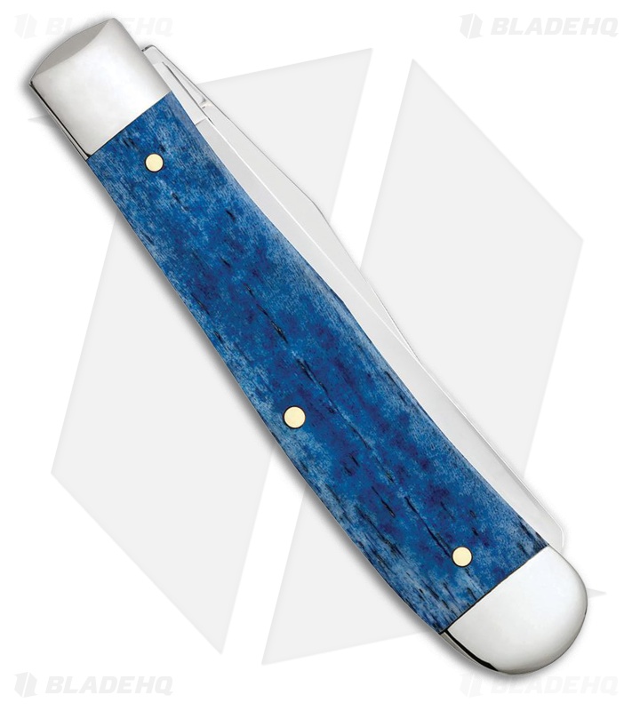 Case Cutlery Ram Trapper Embellished Smooth Navy Blue (3.25 Polished)