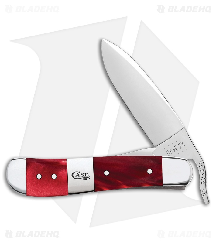 Case Russlock Liner Lock Knife | Red Pearl Kirinite - Blade HQ