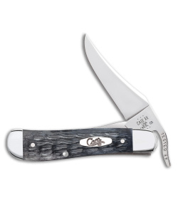Case RussLock Knife 3.5" Pocket Worn Crandall Jig Gray Bone (61953L CS) 58420