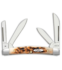 Case Knives Small Congress Knife Amber Jig Bone Polish