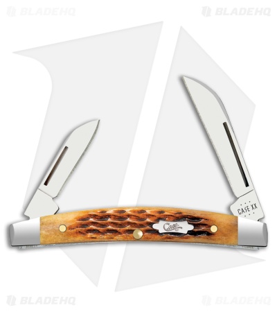 Case Small Congress Knife 3.1" Rogers Corn Cob Jigged Antique Bone (6268 SS)