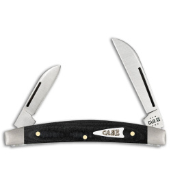 Case Knives Small Congress Knife 3.1" Smooth Black Micarta (10268 SS) 27821