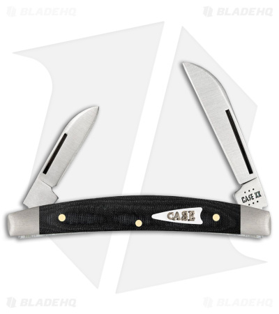 Case Knives Small Congress Knife 3.1" Smooth Black Micarta (10268 SS) 27821