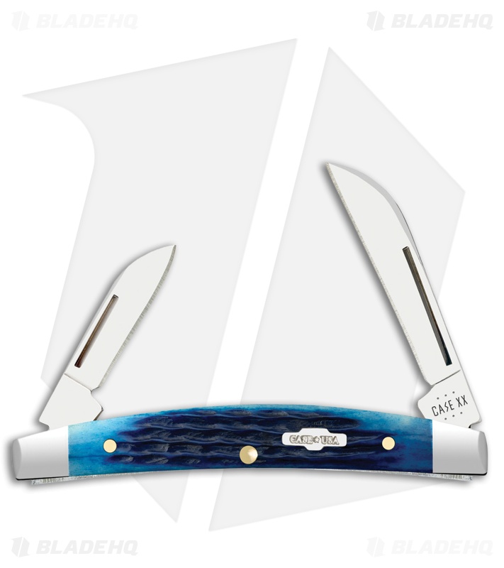 Case Small Congress Knife 3.1" Rogers Corn Cob Jig Blue Bone (6268 SS) 02845