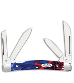 Case Knives Small Congress Knife 3.1" Patriotic Kirinite (10468 SS) 11224