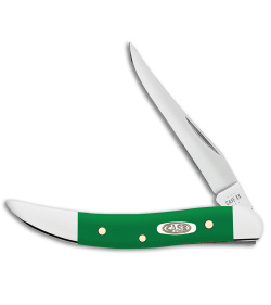 Case Knives Small Texas Toothpick Knife 3" Green Delrin (410096 SS) 53394