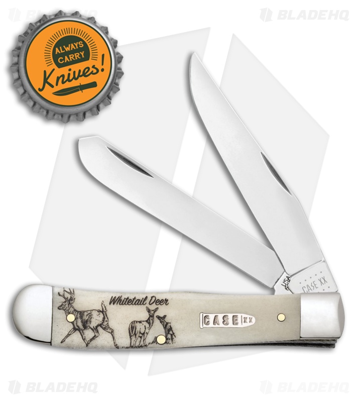 Case Cutlery Sportsman Series Trapper Whitetail Deer Embellished