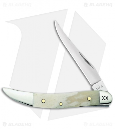 Case Cutlery Small Texas Toothpick Knife 3.00" Natural Giraffe Bone (EX10096 SS)