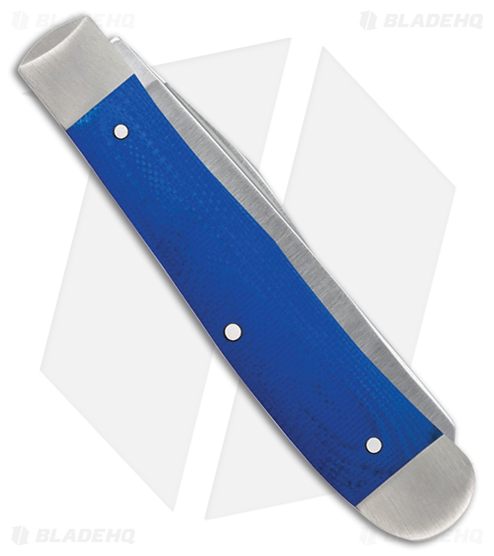 Case Trapper Knife 4.1" Blue G-10 (10254 SS) 16750
