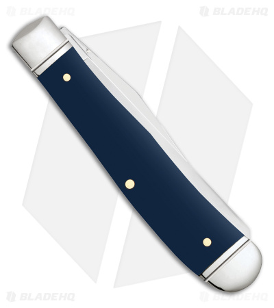 Case Trapper Knife 4.1" Blue Synthetic + USA Flag (4254 SS) 71231