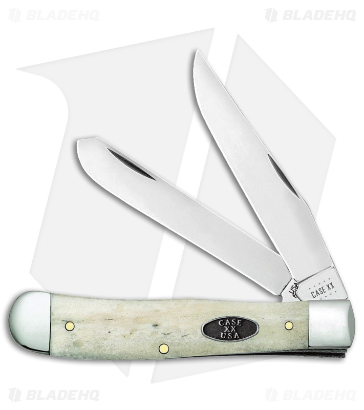 Case Trapper Knife 4.125" Natural Bone Smooth (6254 CV) 49640