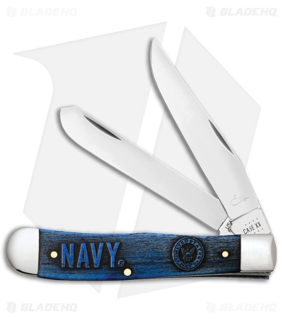 Case Trapper Knife U.S. Navy Blue Bone (6254 SS) 17726 - BHQ