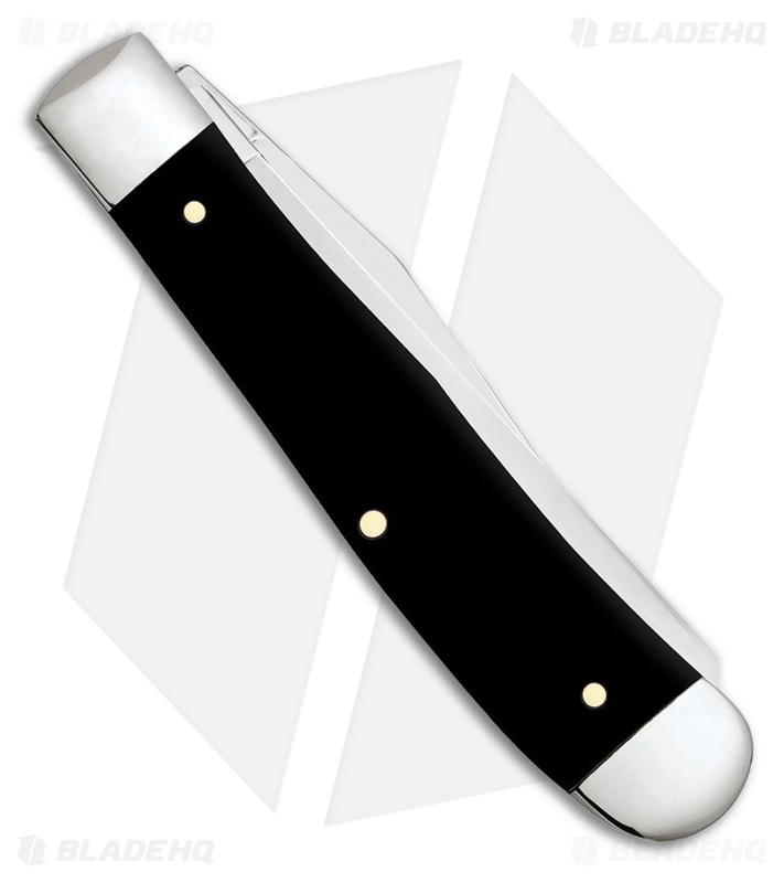 Case Cutlery USMC®   Trapper Embellished Smooth Black Synthetic 