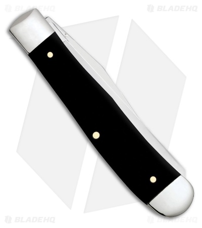 Case Cutlery USMC®   Trapper Embellished Smooth Black Synthetic 