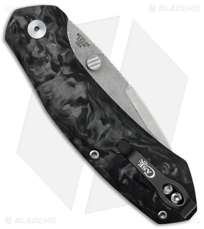 Case Cutlery Westline Spring Assisted Knife Black Marbled Carbon Fiber (3.2" SW)