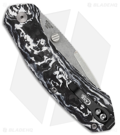 Case Cutlery Westline Spring Assisted Knife White Marbled Carbon Fiber (3.2" SW)