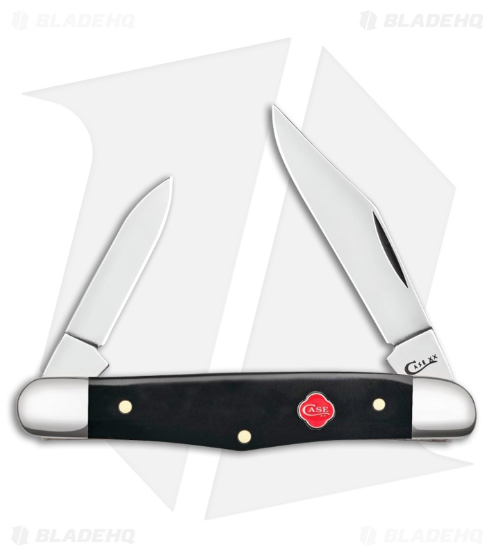 Case Half Whittler Slip Joint Knife 3.25" Black Synthetic (2208 SS) 31273 