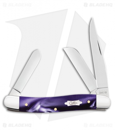 Case Medium Stockman Traditional Pocket Knife 3.625" Purple Kirinite (10344 SS)