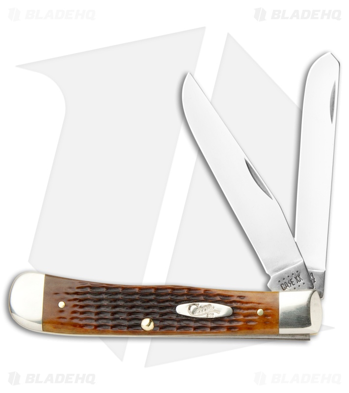 Case Trapper Traditional Knife 4.125" Antique Corn Cob Jigged Bone (6254 SS)