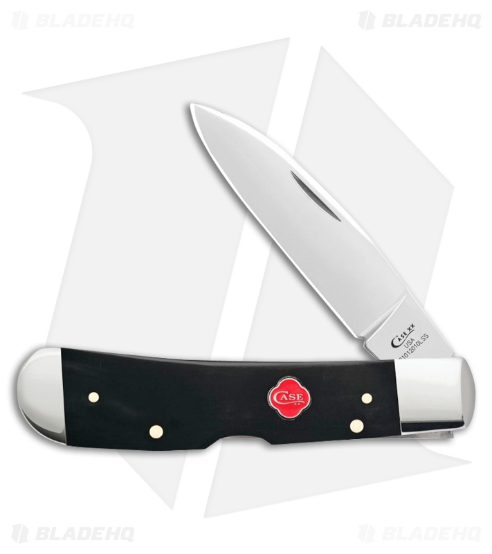 Case Tribal Lock Pocket Knife 4.125" Black Synthetic (TB612010L SS) 31276