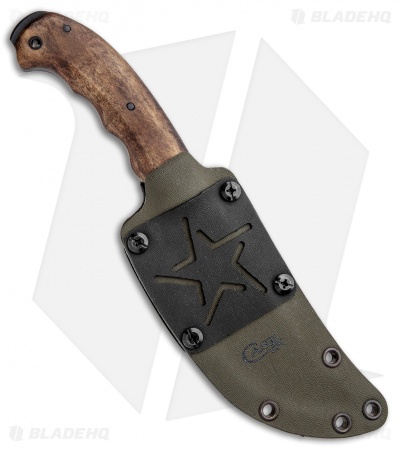 Case Winkler Hambone Fixed Blade Knife Maple (4.8" Black)