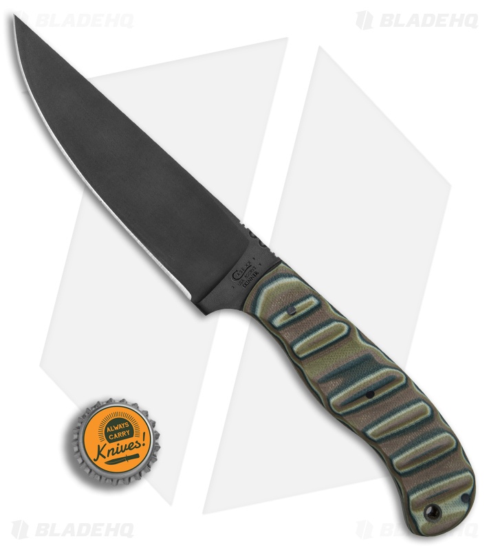Case Winkler Skinner Fixed Blade Knife Multi Camo G-10 (5.1" Black) 43171