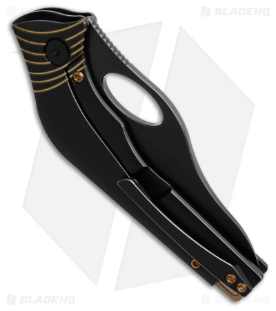 Cavol Amuse Frame Lock Knife Black Titanium (3.6" Black Stonewash) 