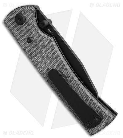 Chaves Knives Sangre 229 Warncliffe Black Micarta (3.75" Black PVD)