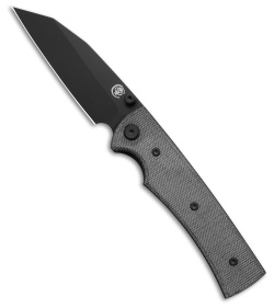 Chaves Knives Sangre 229 Warncliffe Black Micarta (3.75" Black PVD)