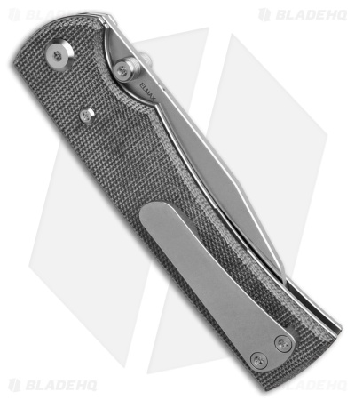 Chaves Knives Sangre 229 Warncliffe Black Micarta (3.75" Belt Satin)