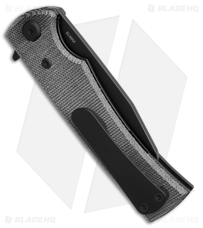 Chaves Knives Sangre Street Warncliffe Black Micarta (3.75" Black PVD)