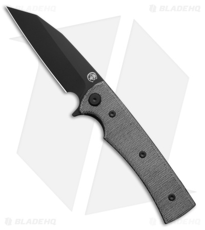 Chaves Knives Sangre Street Warncliffe Black Micarta (3.75" Black PVD)