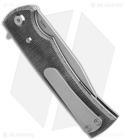 Chaves Knives Sangre Street Warncliffe Black Micarta (3.75" Belt Satin)