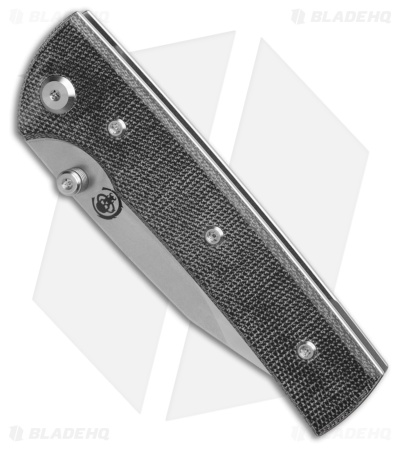Chaves Knives Scapegoat Street Spear Point Black Micarta (3.50" Belt Satin)