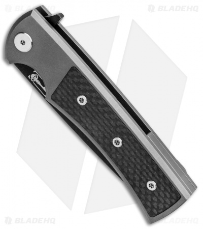 Chaves Liberation Street Flipper Knife Carbon Fiber (3.4" Black SW)